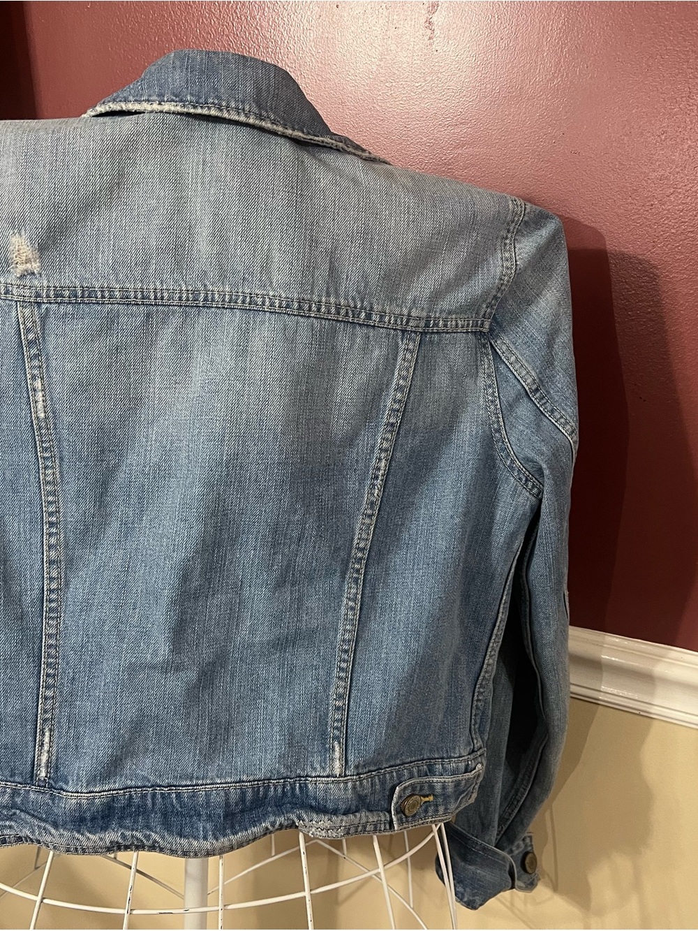 American Eagle Outfitters Light Blue Denim Jean Jacket